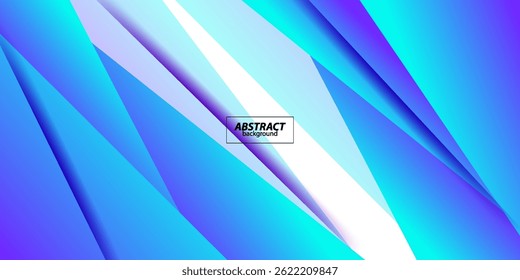 Blue gradient 3D abstract background with square overlapping design. Shadow design with simple style. Smart design for your ads, posters and banners. Vector eps10