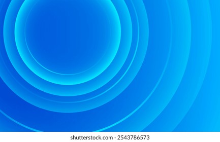 Blue gradient abstract background with circles. Eps10 vector