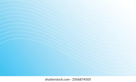 Blue gradient abstract background with curve line 