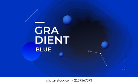 Gradiente azul Fondo abstracto. Duotona de depresión profunda con formas geométricas. Vector