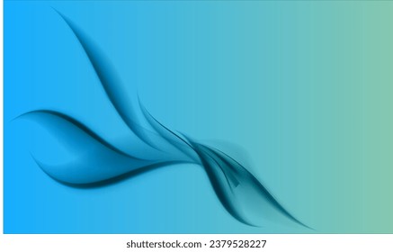 blue gradient abstract background with elegant dark shadow flow design artistic
