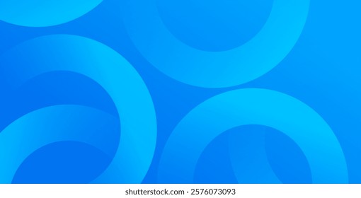 Blue gradient abstract background with elegant circle shapes, offering a sleek and professional design ideal for presentations, banners, and modern projects.