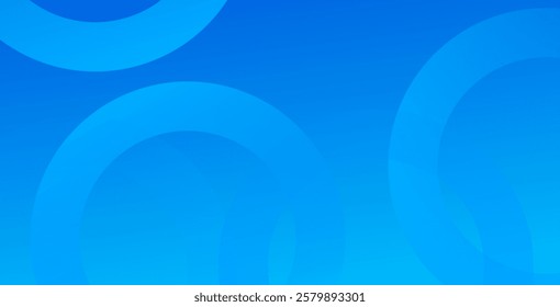 Blue gradient abstract background with elegant circle shapes, offering a sleek and professional design ideal for presentations, banners, and modern projects.