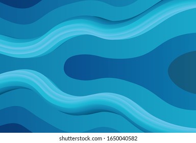 Blue Gradient Abstract Background with Fluid Shape Style perfect for your Design Project, Banner, Wallpaper, Cover, etc.