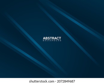 
blue gradient abstract background with realistic diagonal paper cut and neon lines