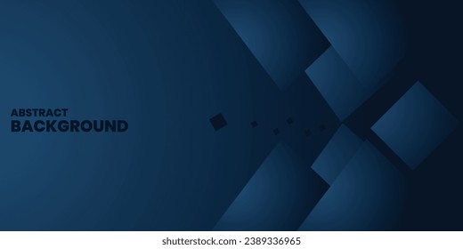 Blue gradient abstract background with shapes Simple texture graphic elements. Modern futuristic concept. Horizontal banner template. Vector illustration