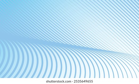 Fundo abstrato de gradiente azul com linha de faixas