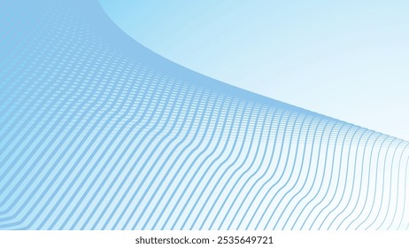 Blauer abstrakter Farbverlauf-Hintergrund mit Streifenlinie