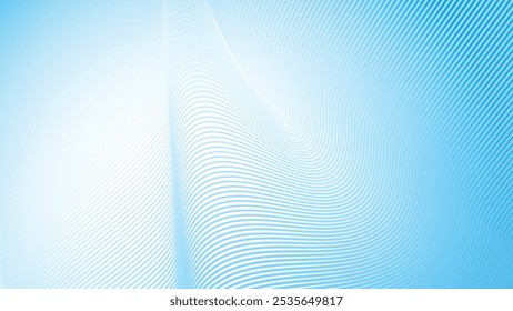 Fondo abstracto degradado azul con línea de rayas