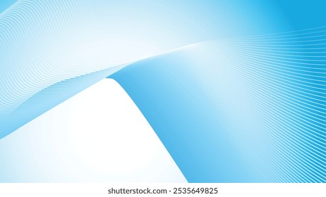 Fundo abstrato de gradiente azul com linha de faixas