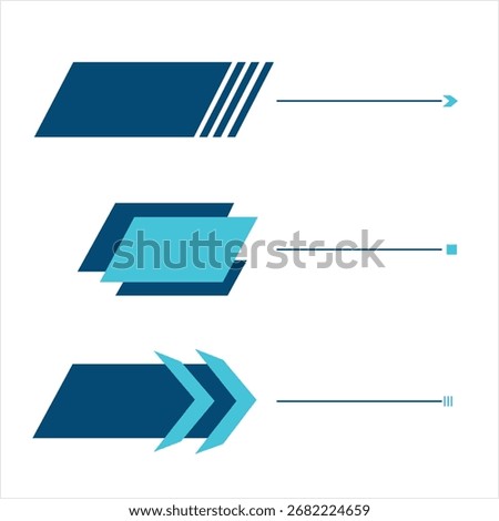 Blue gradient abstract banner with circular element and flowing lines circle, Blue news lower third element, Breaking News TV Banner Set