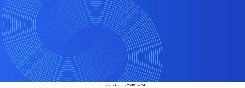 Blue gradient abstract circle shape background vector design