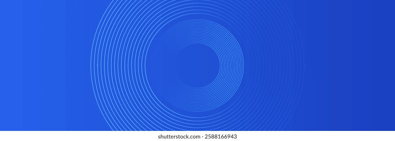 Blue gradient abstract circle shape background vector design