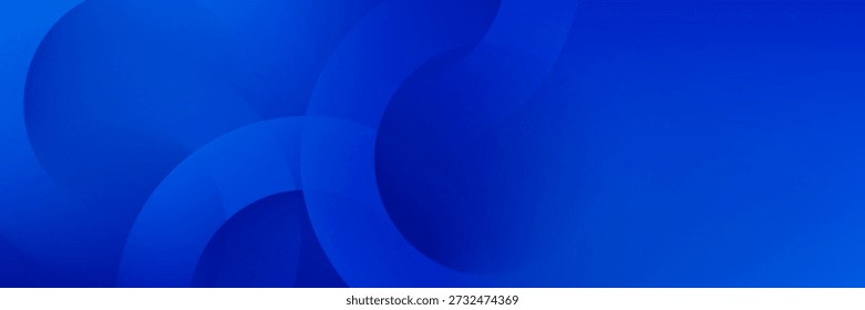 Blue gradient abstract circle shape background vector design