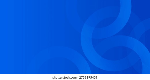 Blue gradient abstract circle shape background vector design
