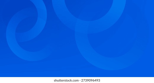 Blue gradient abstract circle shape background vector design