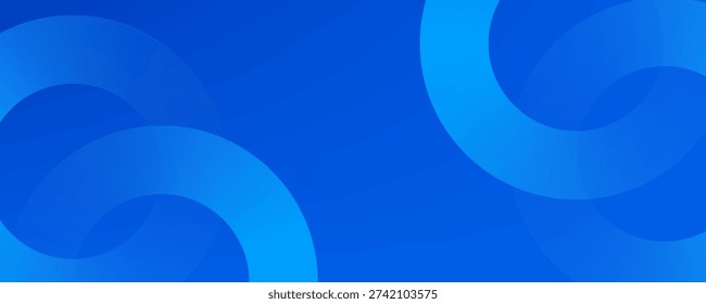Blue gradient abstract circle shape background vector design