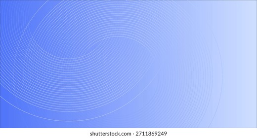 Abstrato de gradiente azul com anéis circulares Um fundo calmo moderno para design e tecnologia