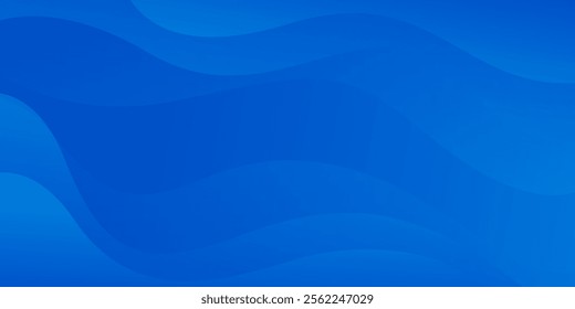 Blue gradient abstract fluid wave background, modern dynamic wallpaper. Suitable for templates, sales banners, business, ads, events, websites and pages