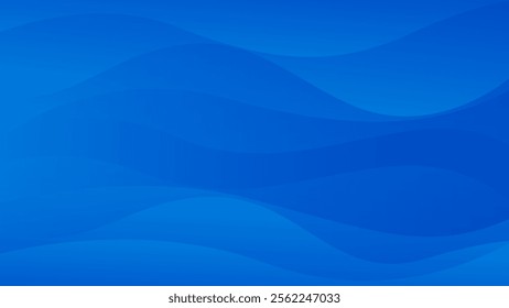 Blue gradient abstract fluid wave background, modern dynamic wallpaper. Suitable for templates, sales banners, business, ads, events, websites and pages
