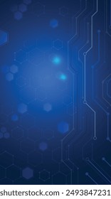 Blue gradient abstract futuristic technology digital wallpaper