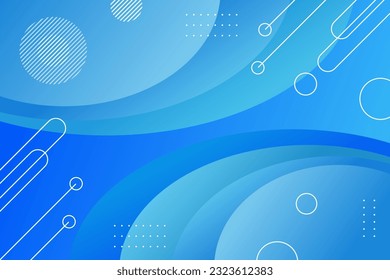 Blue gradient abstract geometric background - Shutterstock ID 2323612383