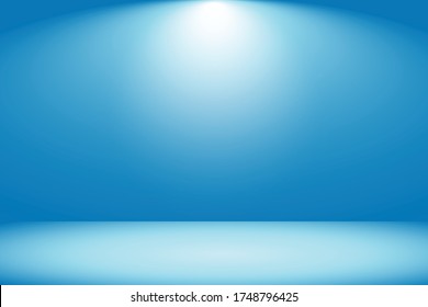 Blue Gradient Abstract Studio Room Background For Valentine, Christmas And Displaying Product.