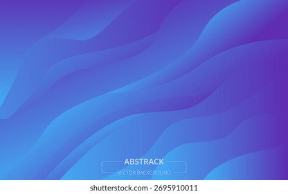 Fondo abstracto azul de las ondas del gradiente con las curvas suaves y el diseño moderno liso del movimiento fluido