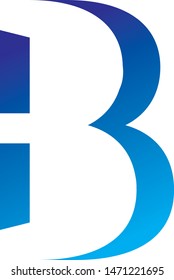 Blue Gradient B Icon Logo