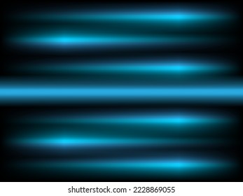 Blue gradient background, abstract design concept of laser line motion