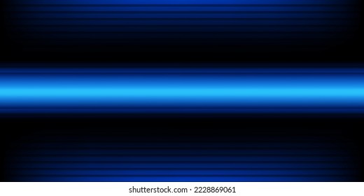 Blue gradient background, abstract design concept of laser line motion