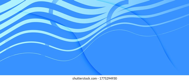 Blue Gradient Background. Abstract Flow Lines Texture. Vivid Technology Landing Page. Light Dynamic Template. Gradient Background. Fluid Graphic Layout. 3d Poster. Gradient Background.