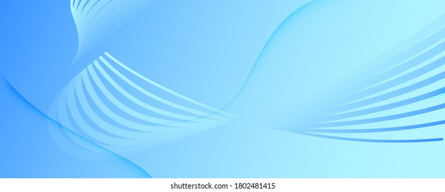 Blue Gradient Background. Abstract Flow Shape Banner. Vivid Minimal Wallpaper. Light Geometric Template. Gradient Background. Fluid Vibrant Motion. 3d Brochure. Gradient Background.