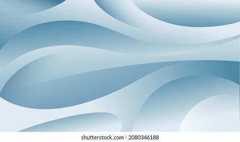 Blue Gradient Background. Blue Abstract Geometric Template with Wavy Lines. Vector Background. Illustration Wallpaper.