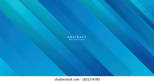 Blue gradient background with abstract graphic elements for presentation background and web header design. 3d overlap geometric for business, corporate, institution, party, festive, seminar, and talks