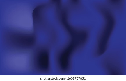 Blue gradient background, abstract illustration of deep water. Abstract blurred dark blue background with soft shapes.
