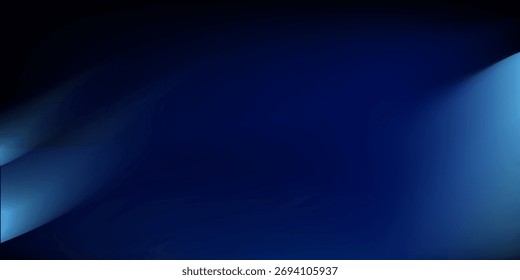 Fondo de gradiente azul, ilustración abstracta de arte moderno de aguas profundas