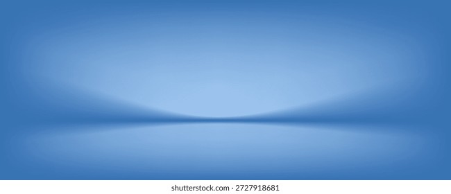 Blue gradient background banner with copy space, place for product advertisement, text, etc.