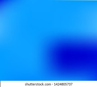 Blue Gradient  background. Blurred bright colors, abstract sky pattern. Multicolored fluid shapes for Web and Mobile Applications, social media, modern decoration Vector illustration