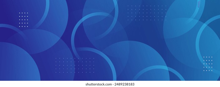Blue gradient background. Circle effect style .Geometric. Abstract . Eps 10