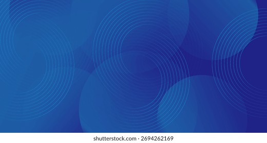 Blue gradient background. Circle effect style .Geometric. Abstract . Eps 10