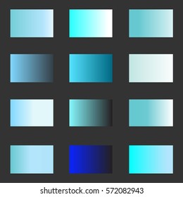 Blue gradient background color set vector eps.10