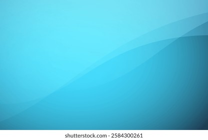 Blue gradient background curve abstract light color texture soft backdrop