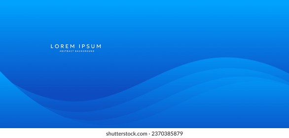 Blue gradient background and curves