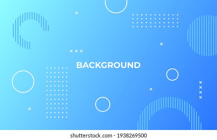 diseño de fondo de degradado azul con elemento geométrico