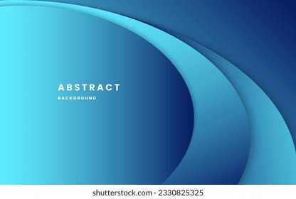 Blue gradient background dynamic wavy light and shadow. liquid abstract background with overlap layer background. modern elegant design background. Illustration vector 10 eps.