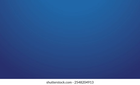 Fundo de gradiente azul com espaço vazio. Fundo azul escuro abstrato com transição de cor suave e espaço de cópia, ilustração vetorial.