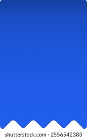 Blue gradient background featuring a wavy white bottom edge, providing a clean and contemporary aesthetic suitable for various design applications