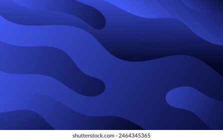 blue gradient background with fluid wave lines pattern