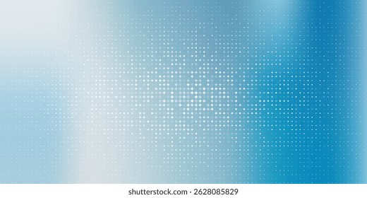 Blue gradient background with halftone dot pattern creating a smooth digital texture. Modern and abstract design perfect for tech, web, or presentation use